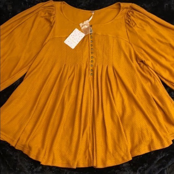 Free People Devin Textured Knit Top. M - Picture 5 of 16